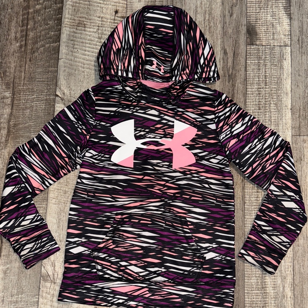 Under Armour Multicolor Patterned Hoodie- size YOUTH MD